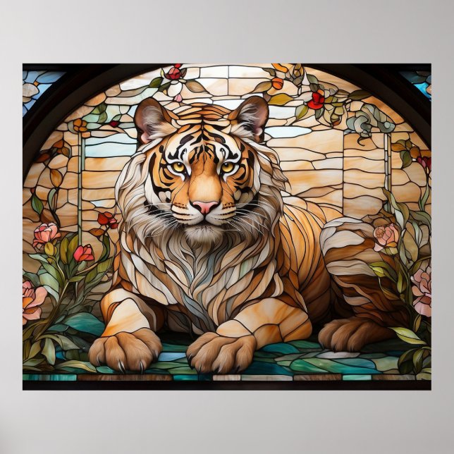 Poster *~* Golden AP68 TIGER Tiré Imaginaire 5:4 (Devant)