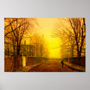 Poster Golden Autumn John Atkinson Grimshaw