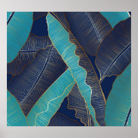 Golden Banana Leaf : Motif de luxe.