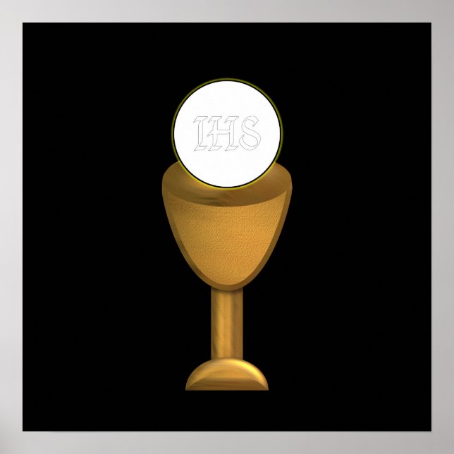 Poster Golden Chalice and Host (Devant)