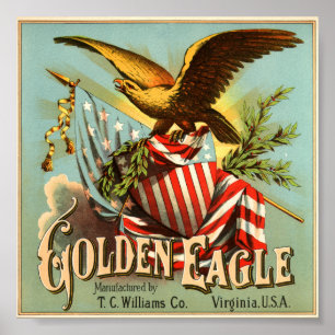 Poster Golden Eagle Tobacco 1900