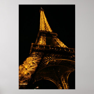 Poster Golden Eiffel