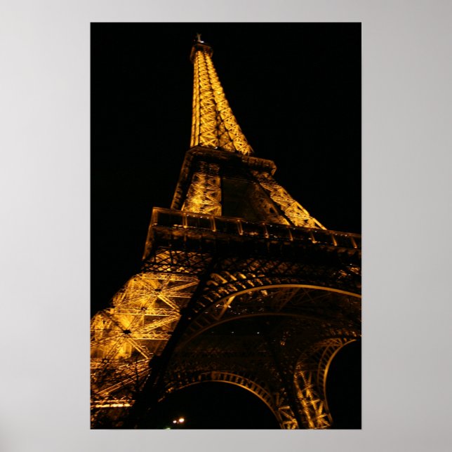 Poster Golden Eiffel (Vorne)