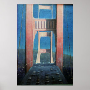 Poster Golden gate bridge 1992