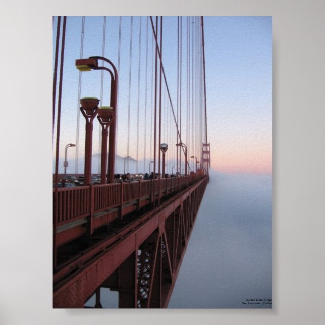 Poster Golden Gate Bridge de Marin Headlands (Devant)