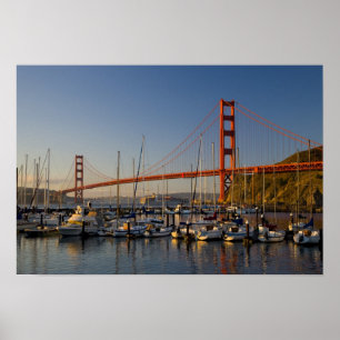 Poster Golden Gate Bridge et San Francisco 2