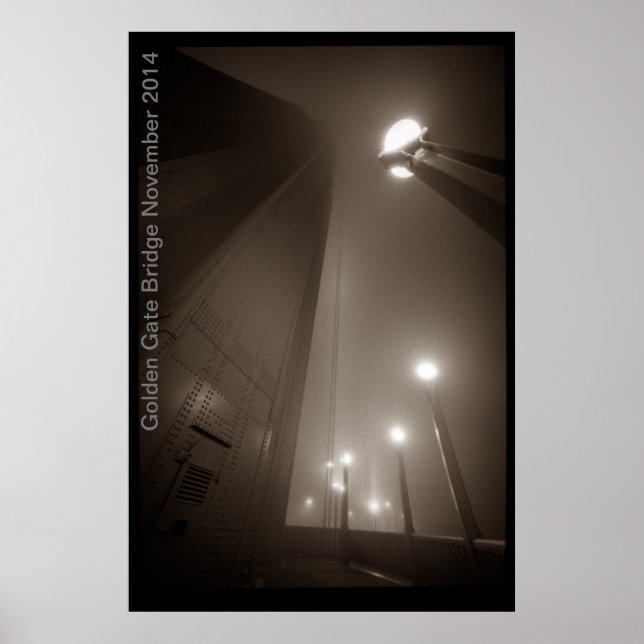 Poster Golden Gate Bridge novembre 2014 (Devant)