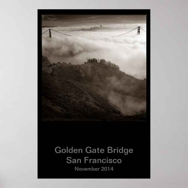 Poster Golden Gate Bridge Novembre 2014 #1 (Devant)