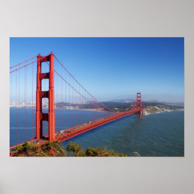 Poster Golden Gate Bridge, San Francisco (Devant)