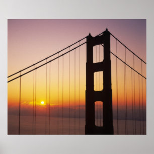 Poster Golden Gate Bridge, San Francisco, Californie, 3