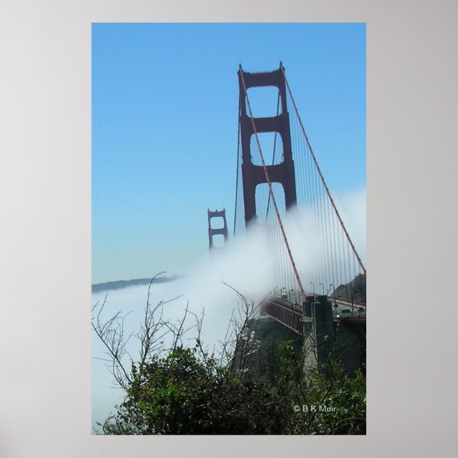 Poster - Golden Gate dans le brouillard (Devant)
