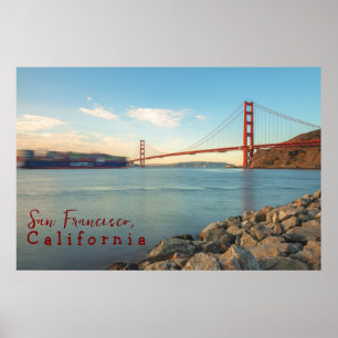 Poster Golden Gate Matin