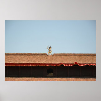 Poster Golden Guardian, Népal - Photographie de voyage Im