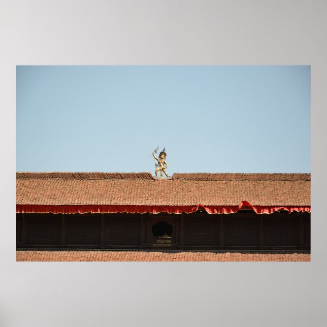 Poster Golden Guardian, Népal - Photographie de voyage Im (Devant)