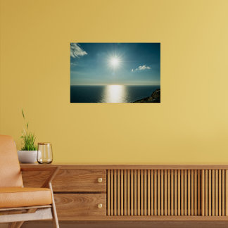 Poster Golden Horizon | Dingli Cliffs Malta Seascape