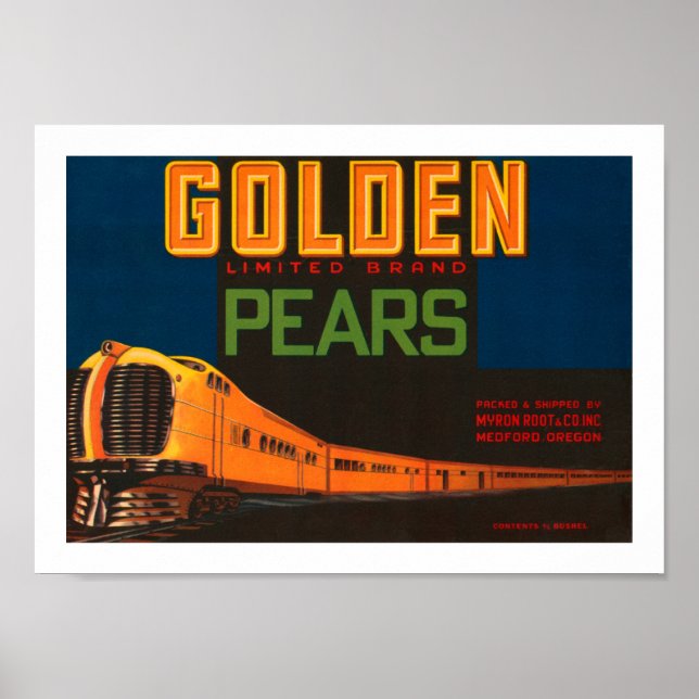 Poster Golden Limited Marque Pears (Devant)