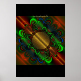 Poster Golden Mandala