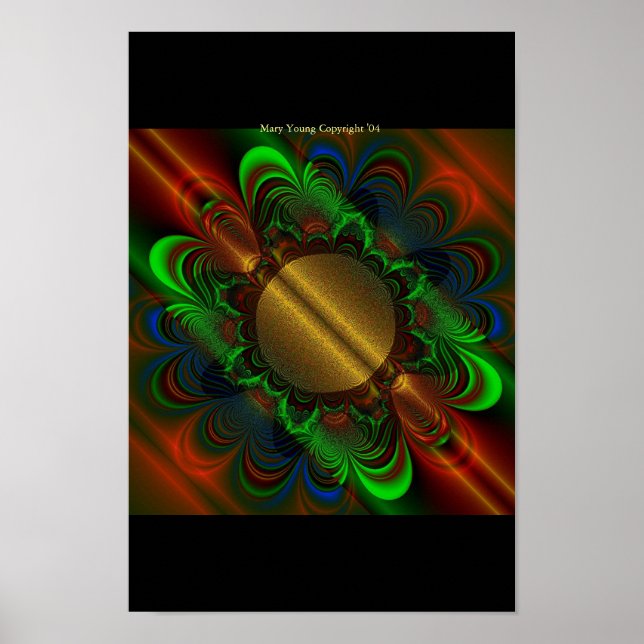Poster Golden Mandala (Devant)