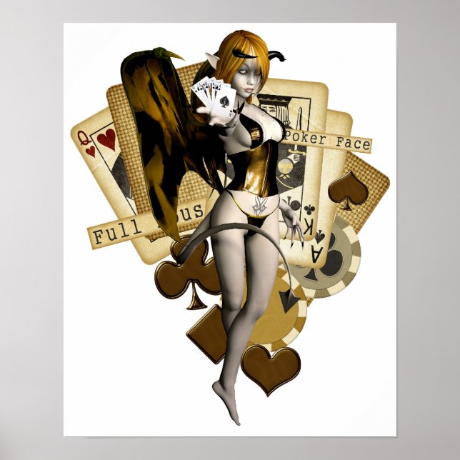 Poster Golden Poker Girl 2 (Devant)