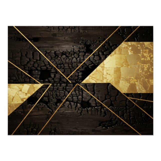 Poster Golden Rebirth: Elegant Art from Chaos (Devant)