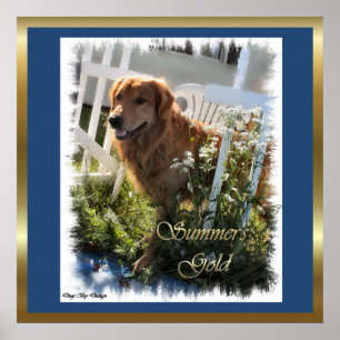 Poster Golden Retriever Cadeaux Imprimantes d'art