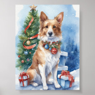 Poster Golden Retriever Glint : Un Noir Dog Shocase