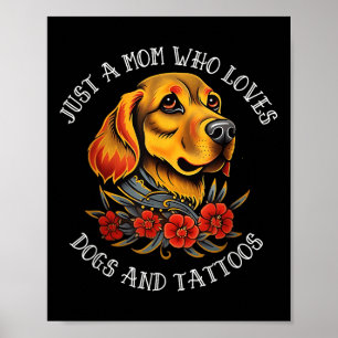 Poster Golden Retriever Maman Qui Aime Les Chiens Et Les 