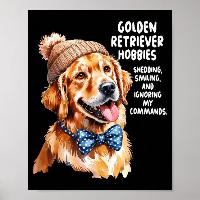 Poster Golden Retriever Outfit Idea For Women &amp; Retri (Devant)