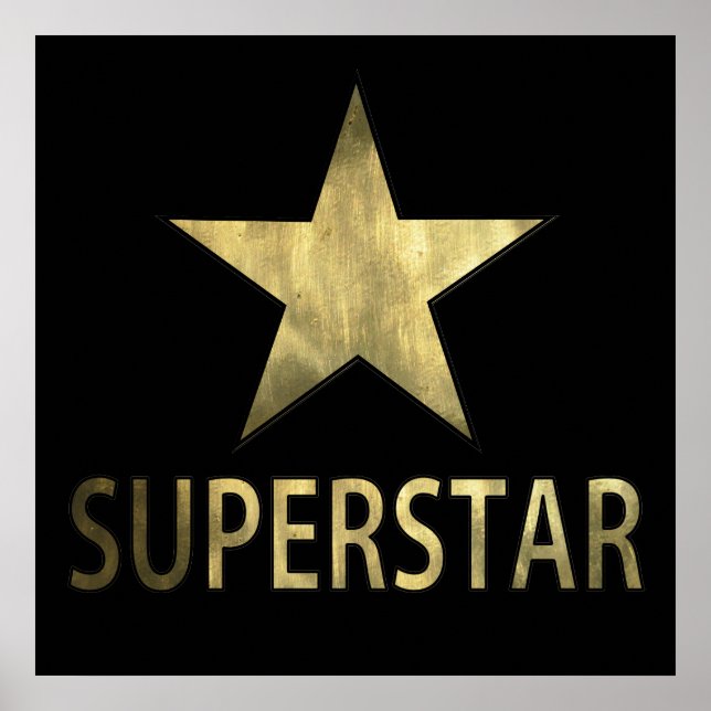 Poster Golden Star Superstar (Devant)