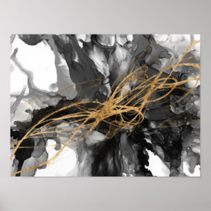 Poster Golden Vortex I