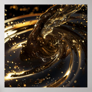 Poster Golden Vortex Splendor