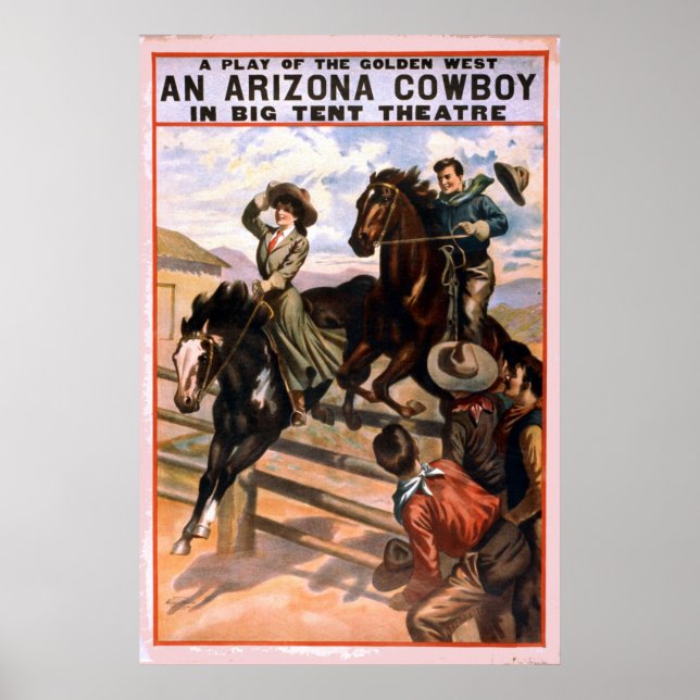 Poster Golden West Cowboy Theatre (Devant)