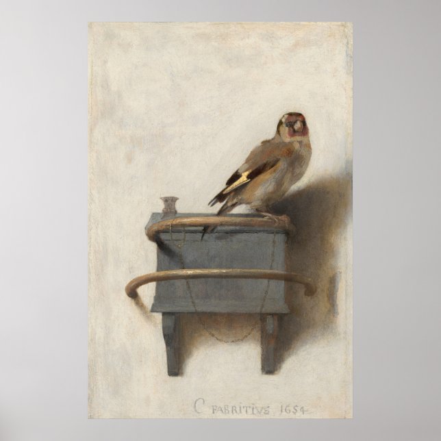 Poster Goldfinch Par Carel Fabritius (Devant)