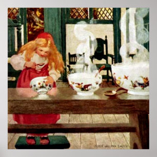 Poster "Goldilocks and the Porridge" de Jessie W Smith
