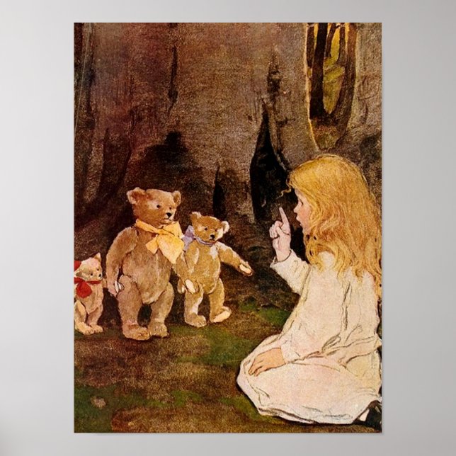 Poster "Goldilocks and the Three Bears" (Devant)