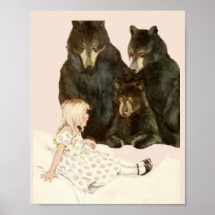 Poster Goldilocks & the 3 Bears Vintage