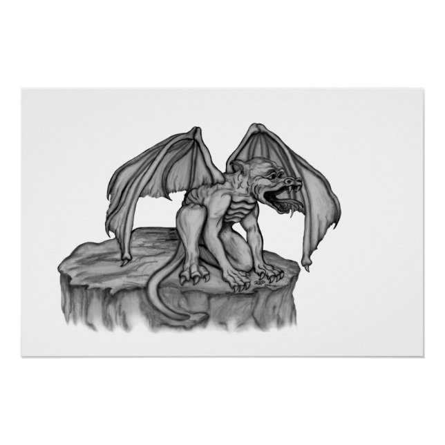 Poster Golem Gargoyle (Devant)
