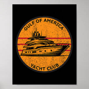 Poster Golf Américain Yacht Club Trump Golfe D'Amérique A