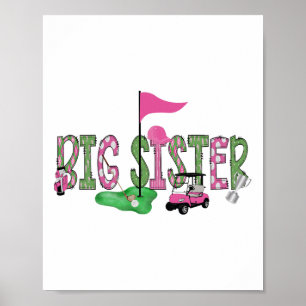 Poster Golf Big Soeur Pink Trou En Un Golf 1er Anniversai