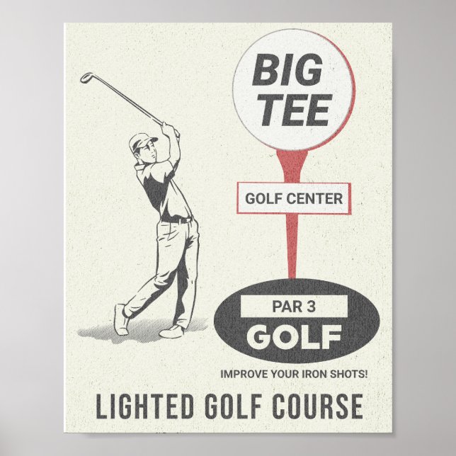 Poster Golf Big Tee La Mirada (Devant)