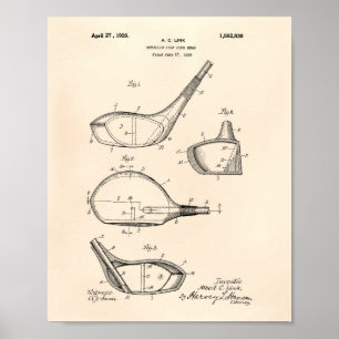 Poster Golf Club 1926 Art Brevet - Vieux Poivre