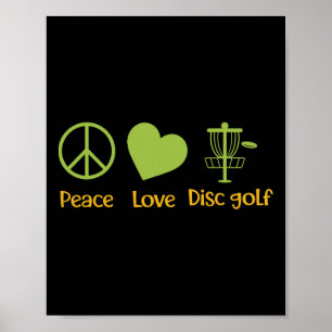 Poster Golf sur disque Rétro Vintage Hommes Femmes, Vérit