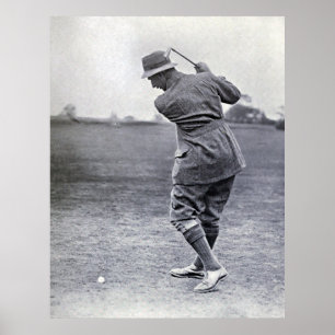 Poster Golfeur vintage : Harry Vardon