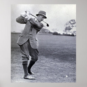 Poster Golfeur vintage : Harry Vardon