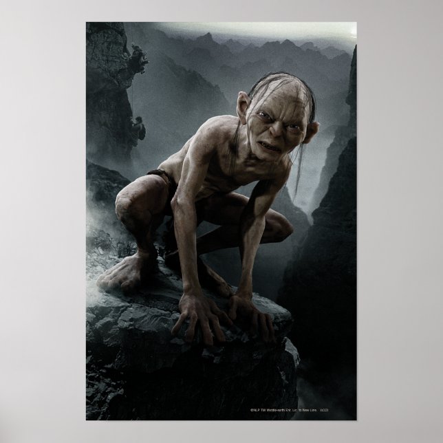 Poster GOLLUM™ on a Rock (Devant)