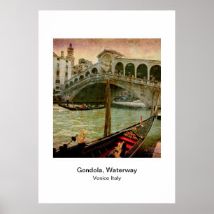 Poster - Gondola Wasserstraße Venedig Italien