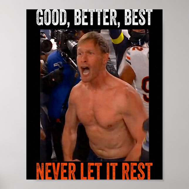 Poster Good Better Never Let It Rest Ben Johnson  (Devant)