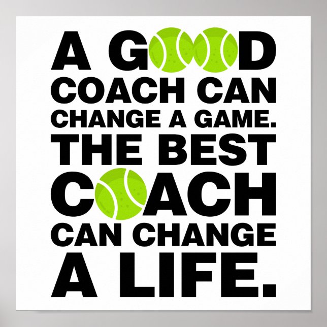 Poster Good Coach peut changer le jeu Best Tennis Coach (Devant)