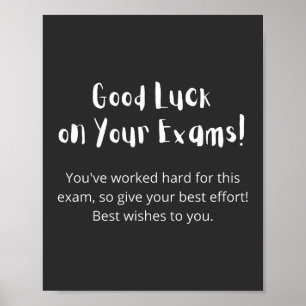 Poster Good Luck on Your Exams !