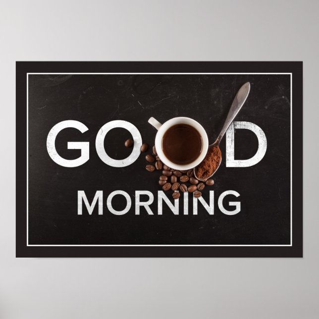 Poster Good Morning Coffee (Devant)